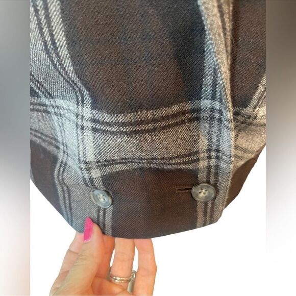 Vintage CRISCA wool plaid blazer Jacket, size Large (40) - Picture 7 of 11